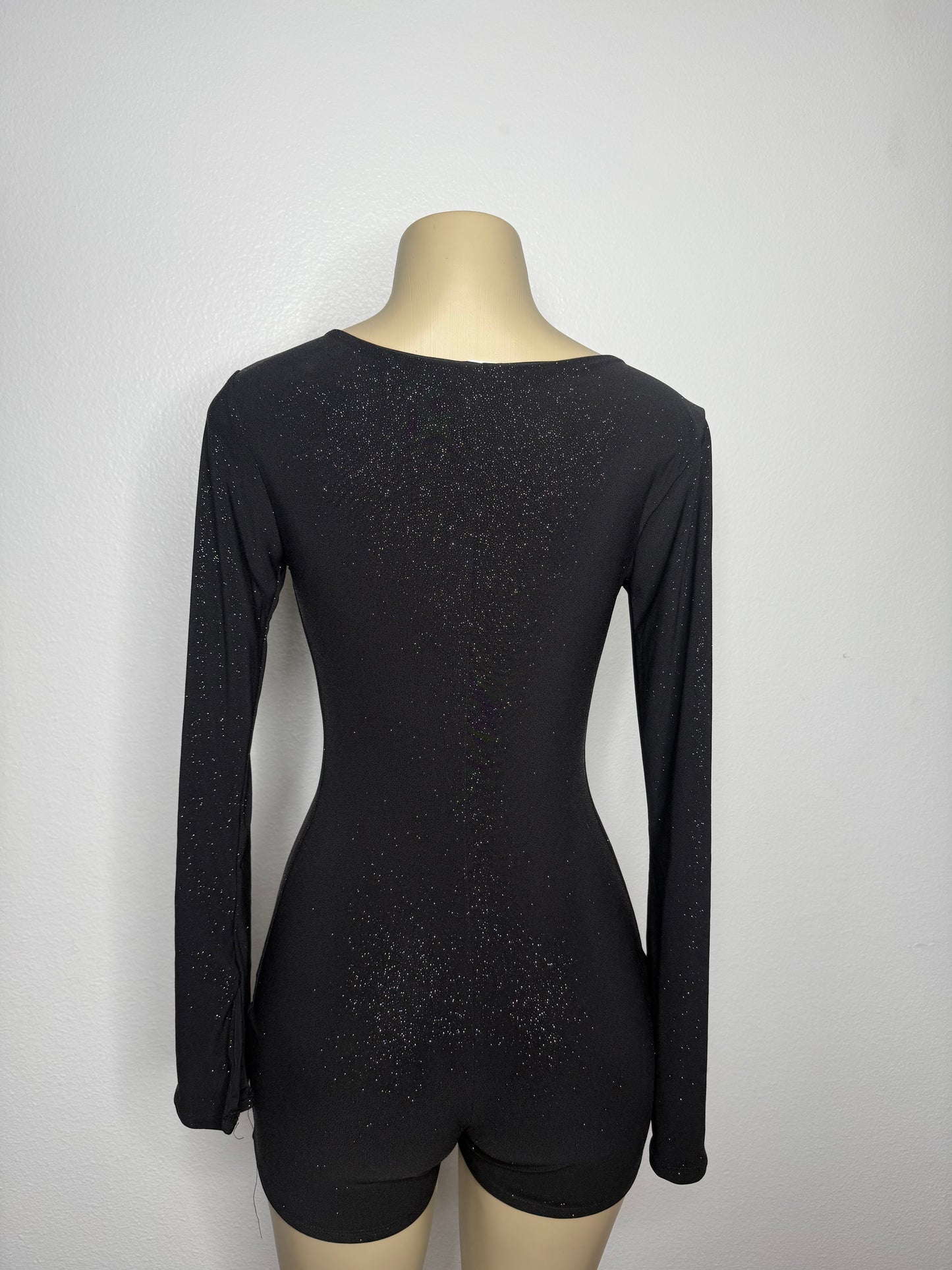Cherry (BLK) Glitter Romper