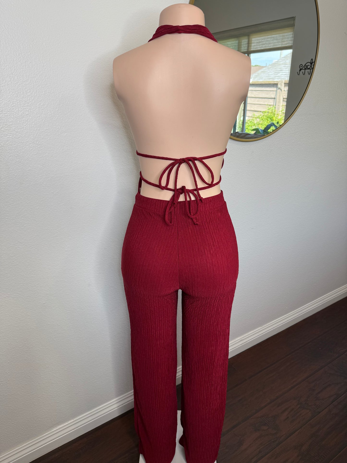 Ashely Set (burgundy)