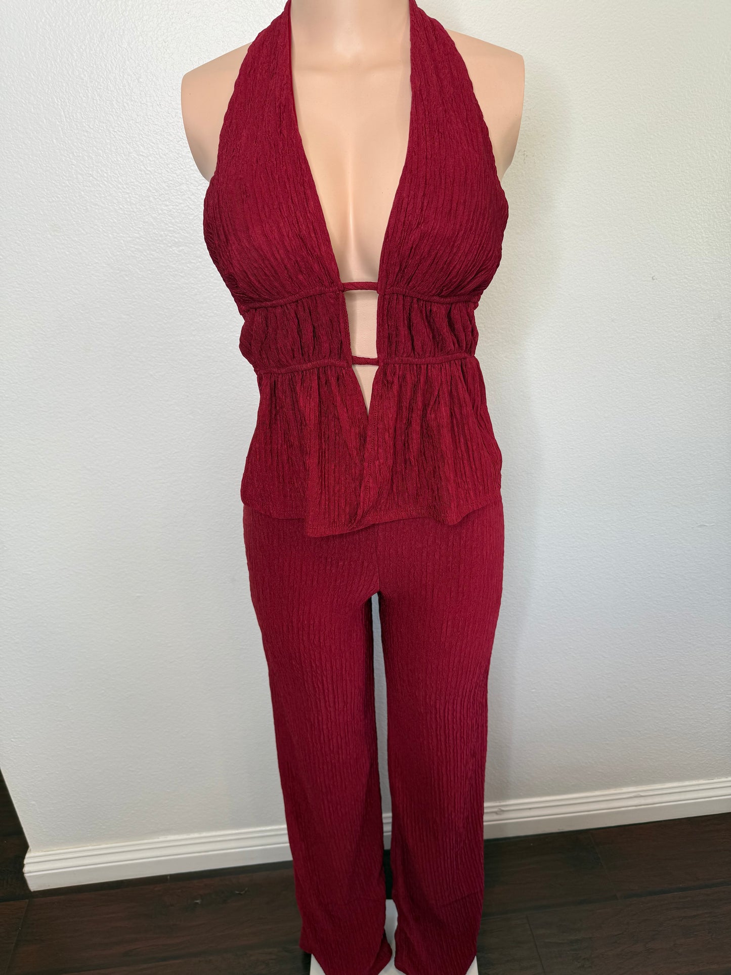 Ashely Set (burgundy)