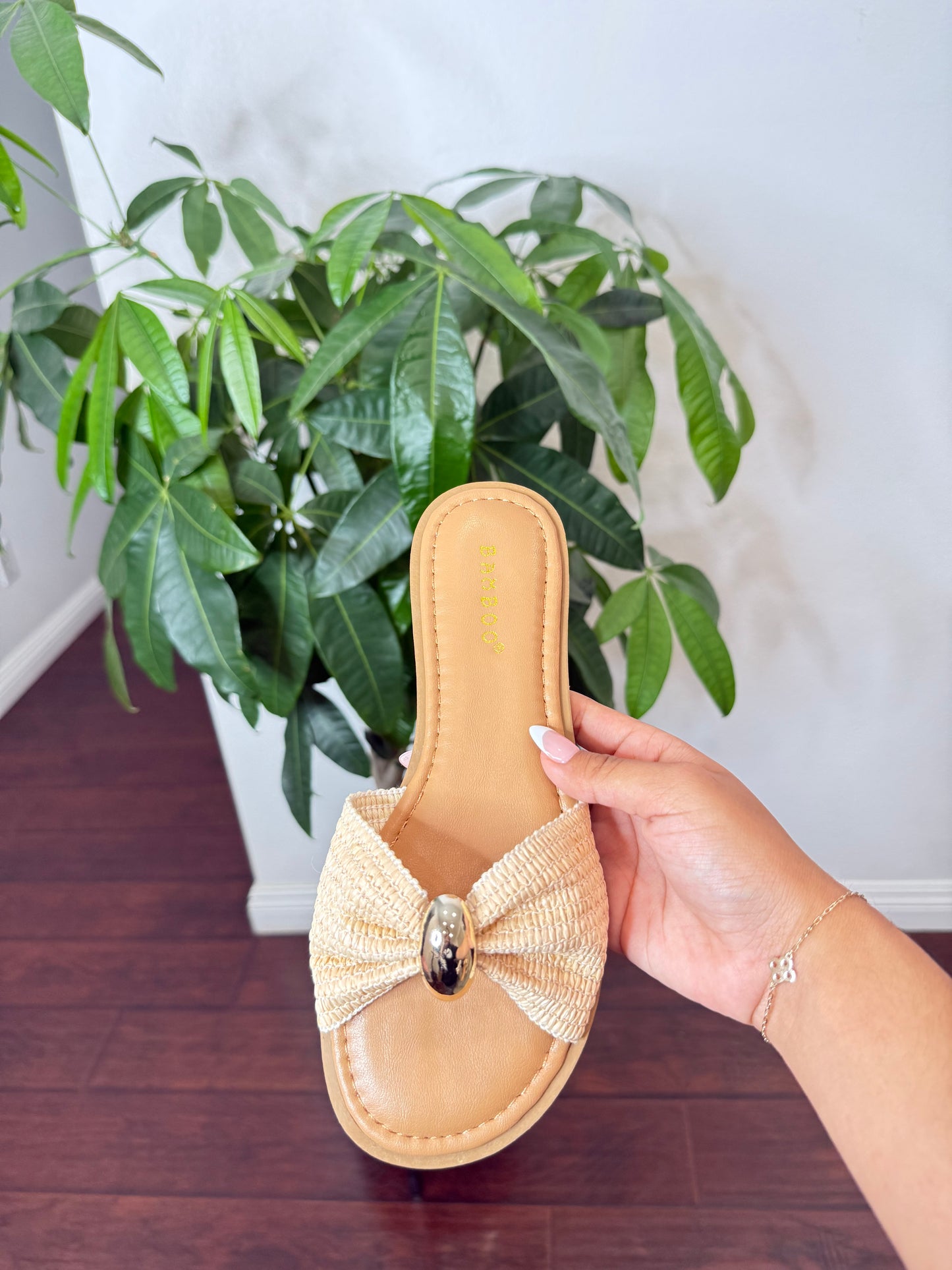Cream Sandals