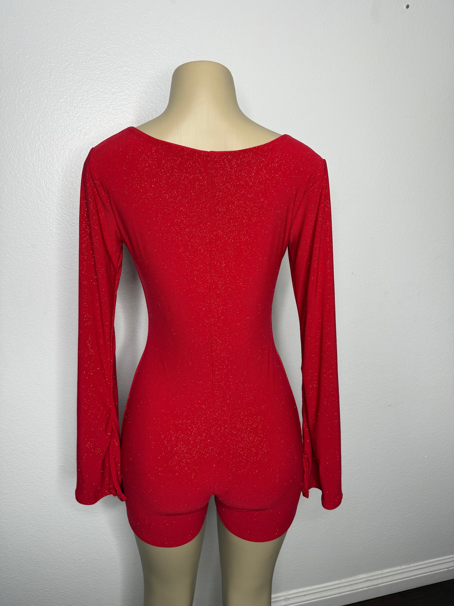 Cherry (Red) Glitter Romper