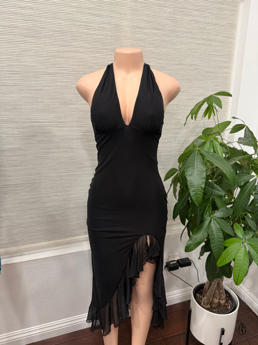 Ashely Mesh Halter Dress