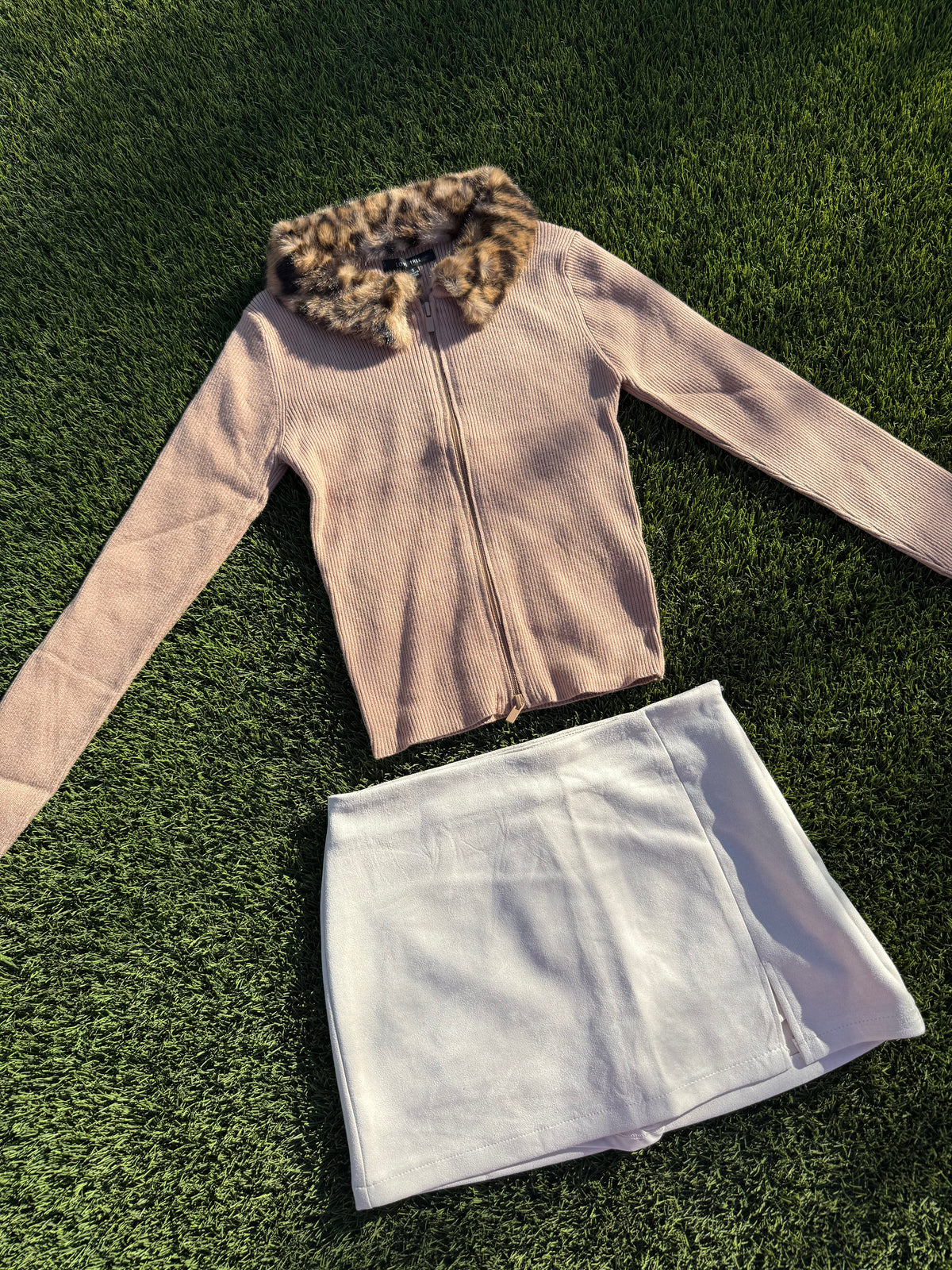 Beige Skort