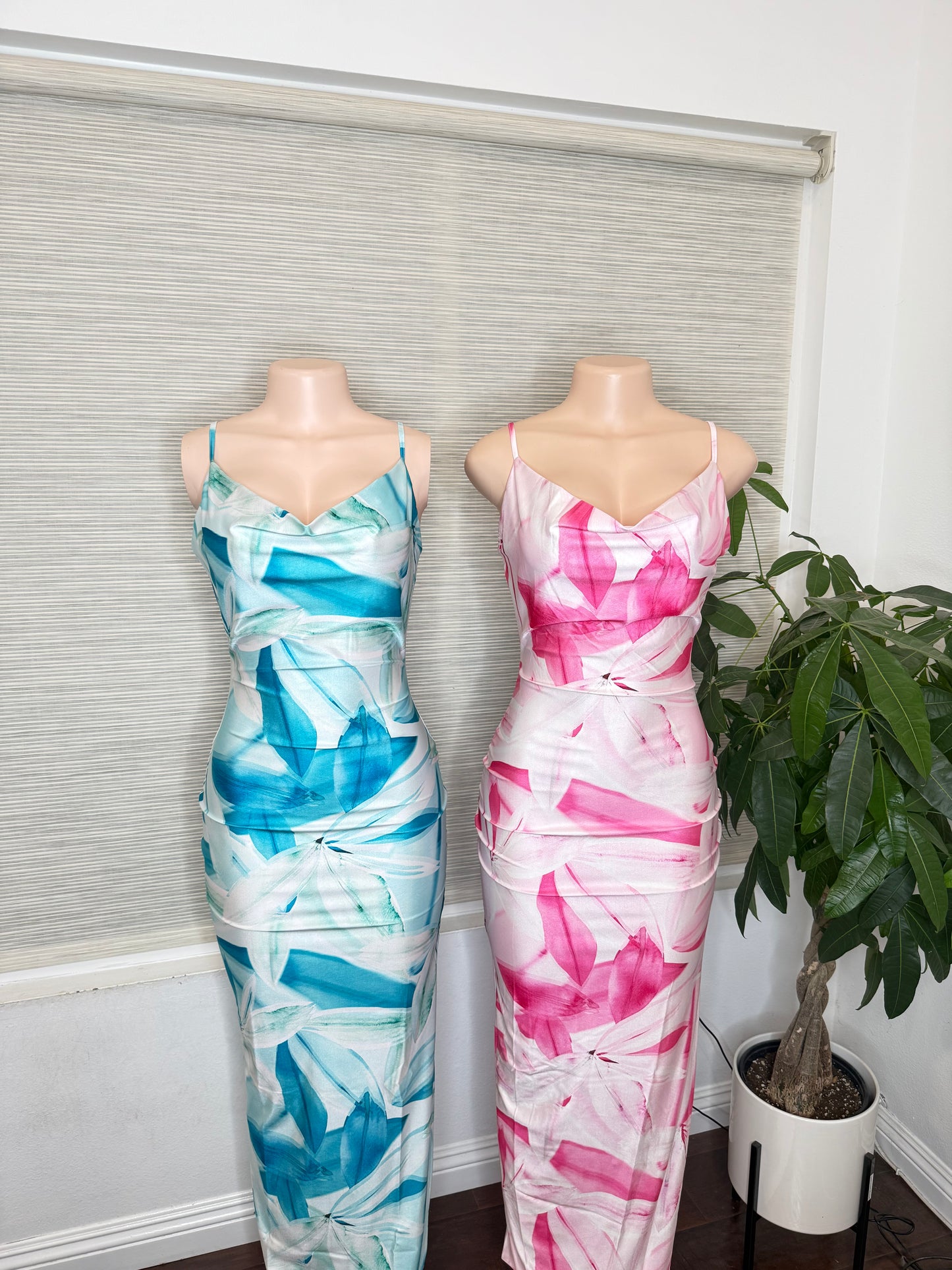 Maxi Slip Satin Dress