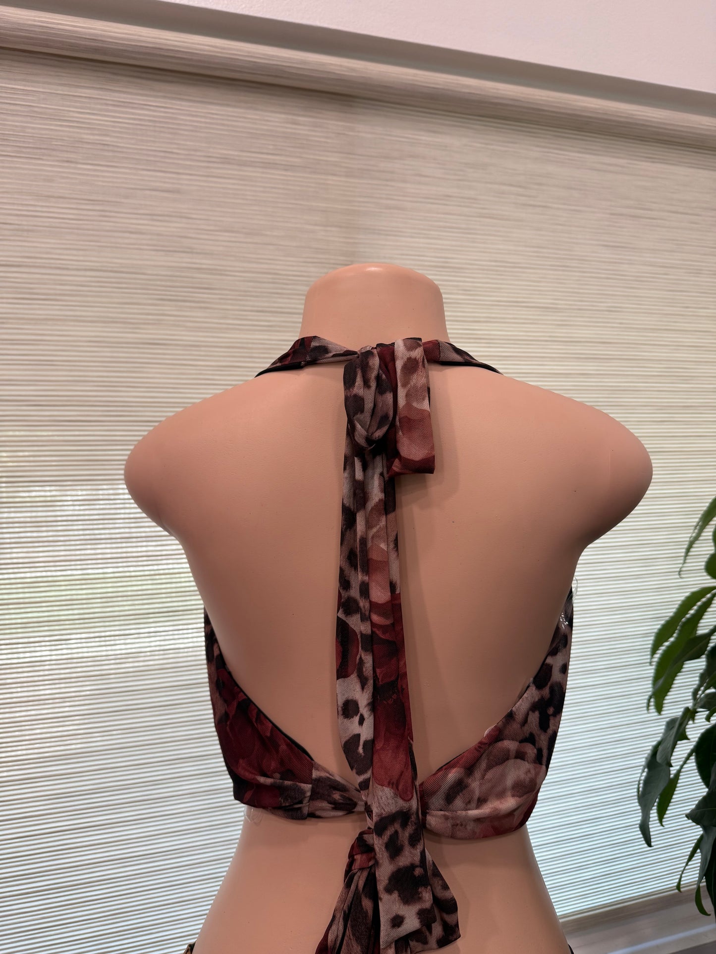 Cheetah/ Flowered Top