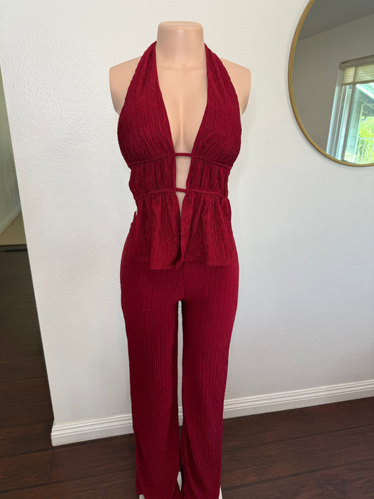Ashely Set (burgundy)