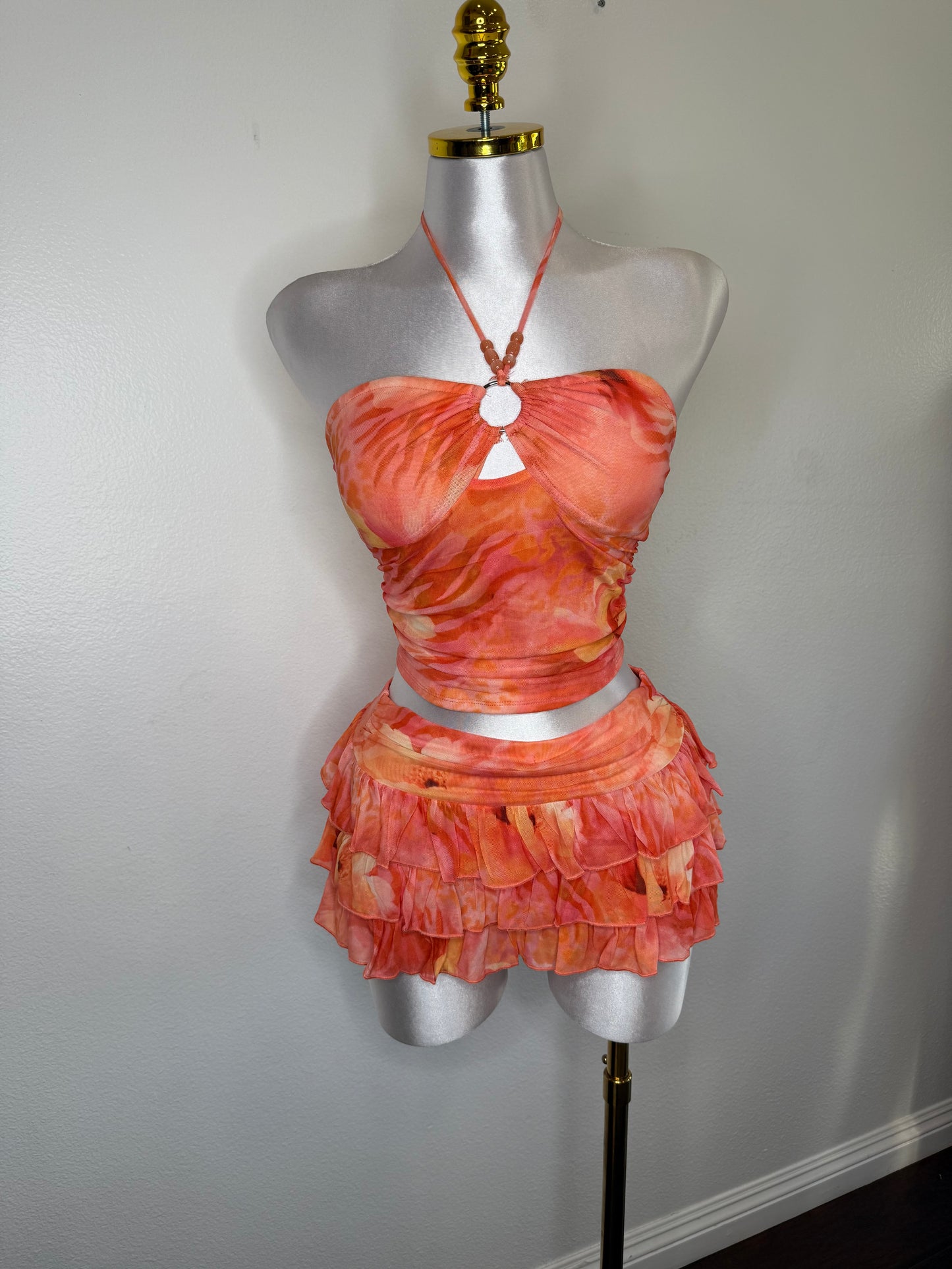 Bichota Ruffle Shorts Set