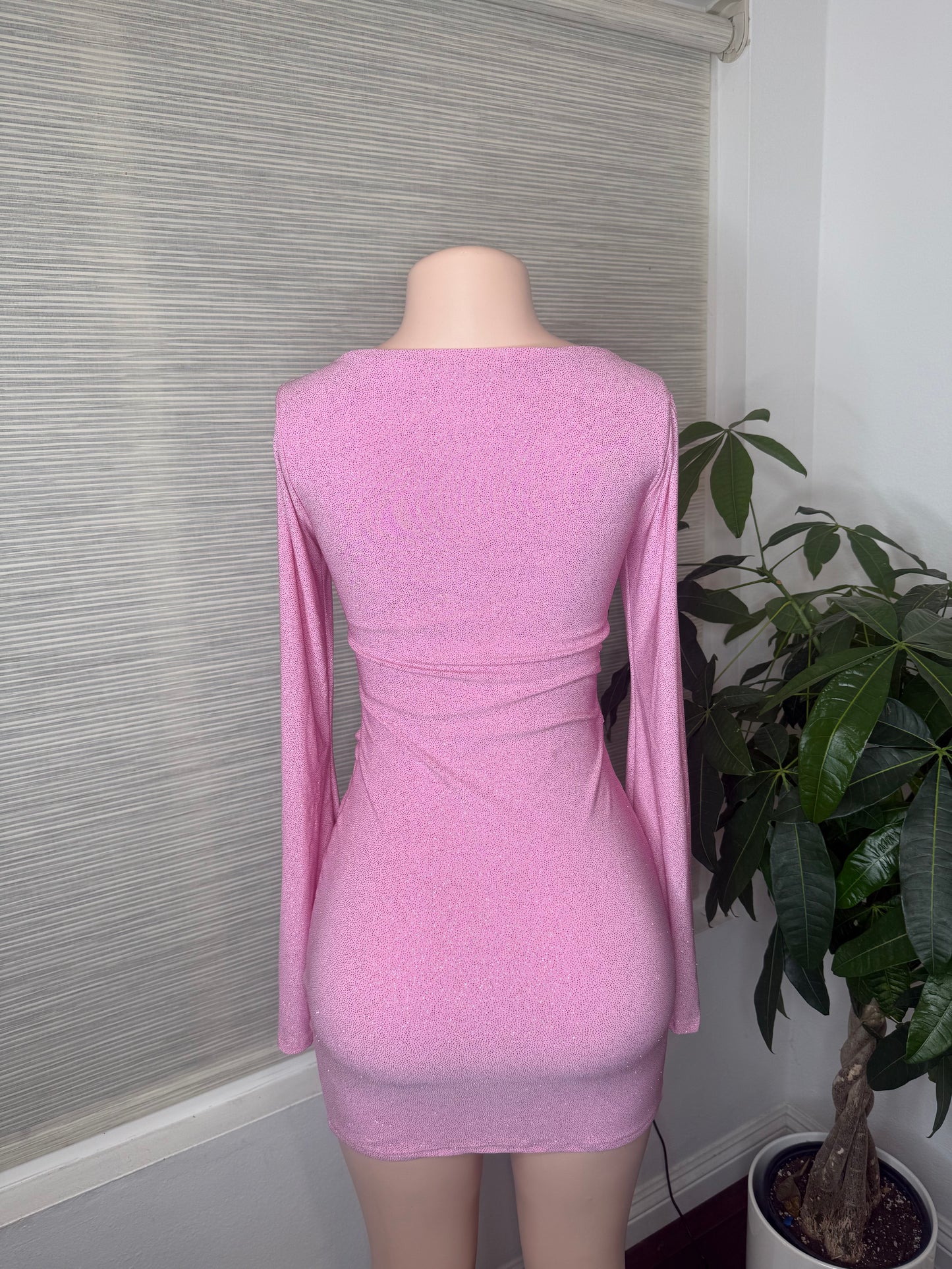 Valentina Dress (glitter pink)
