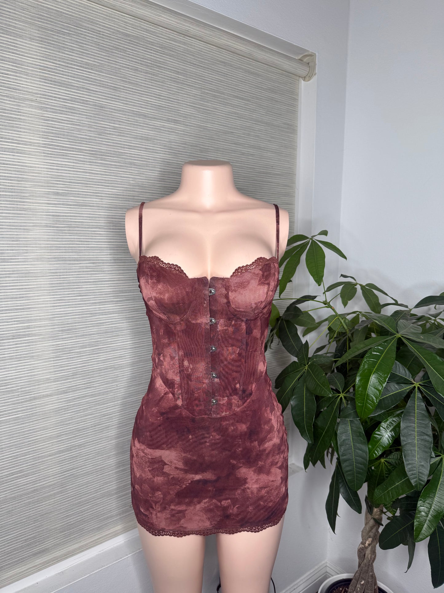 Giselle Corset Mesh Dress