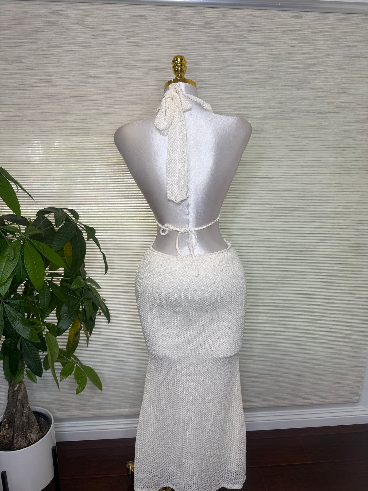 Perla Sequence Dress (ivory)