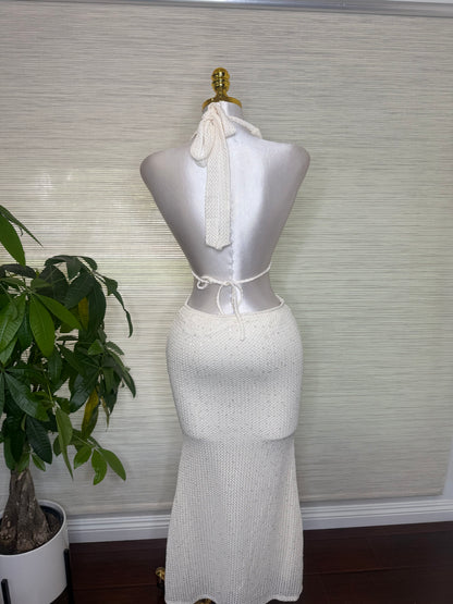 Perla Sequence Dress (ivory)